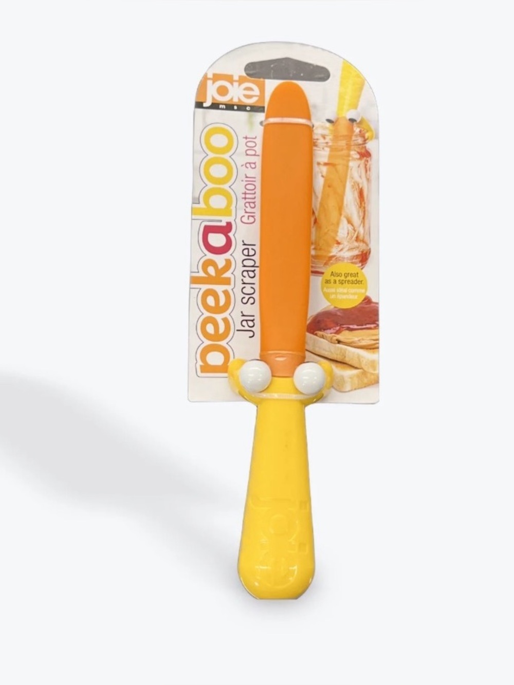 Joie Peekaboo Orange and Yellow Jar Scraper for Kids